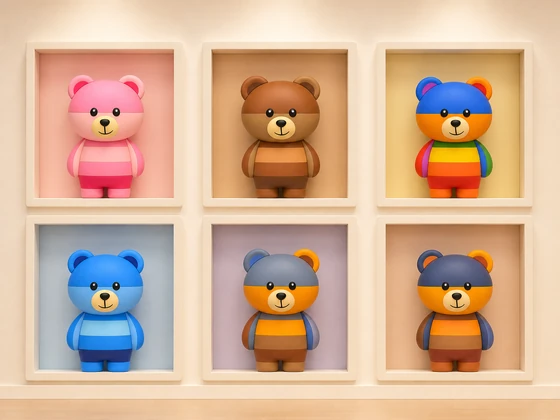 角色展示墙概念