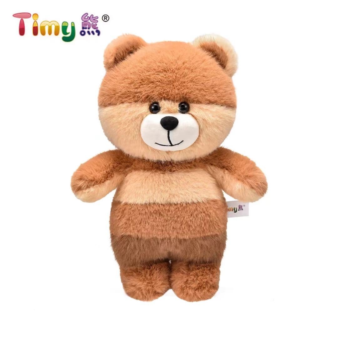 TimyBear 可咔 Coka 棕色毛绒正面实物图