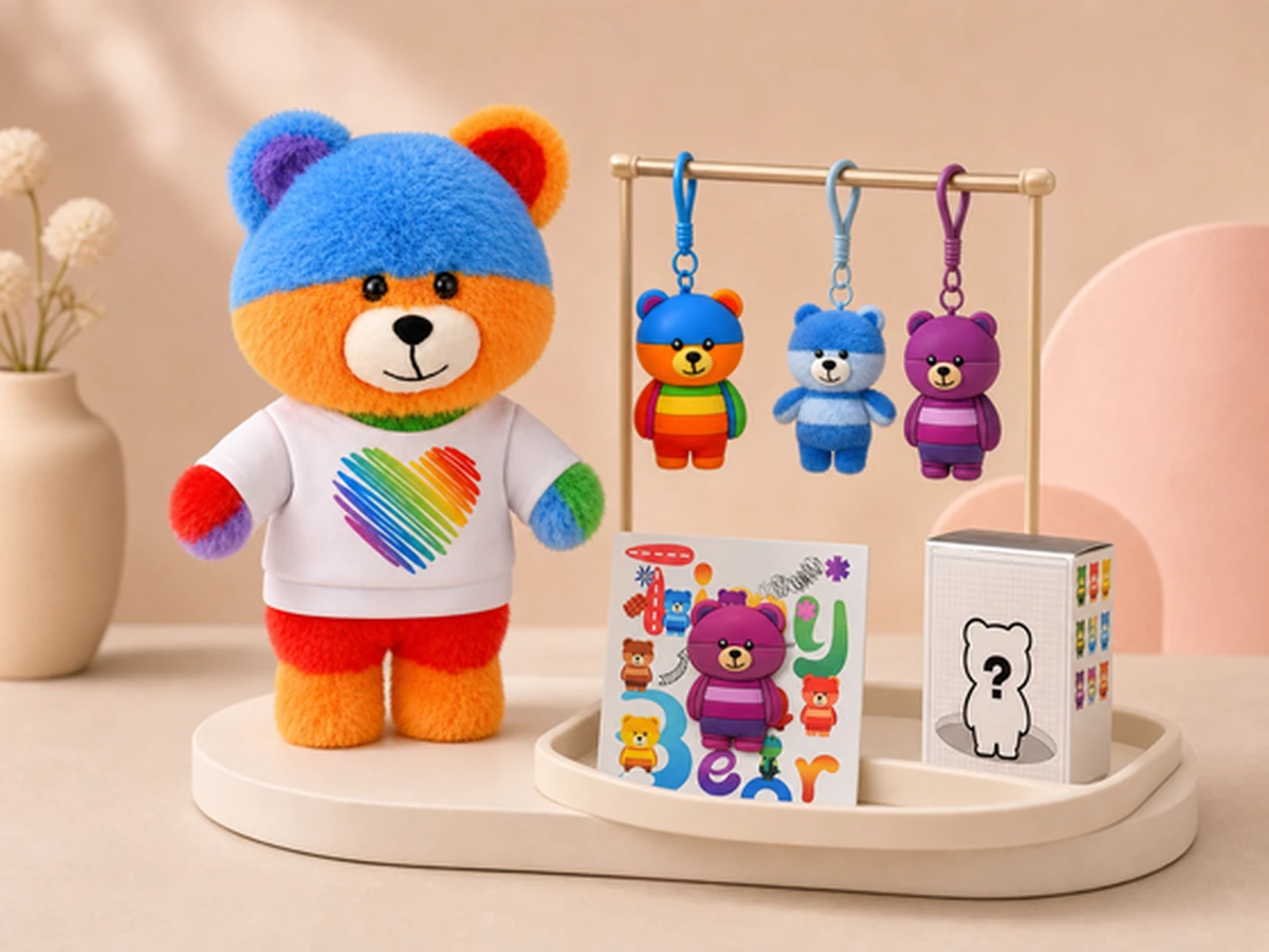 TimyBear 线下空间与产品展示的未来概念示意