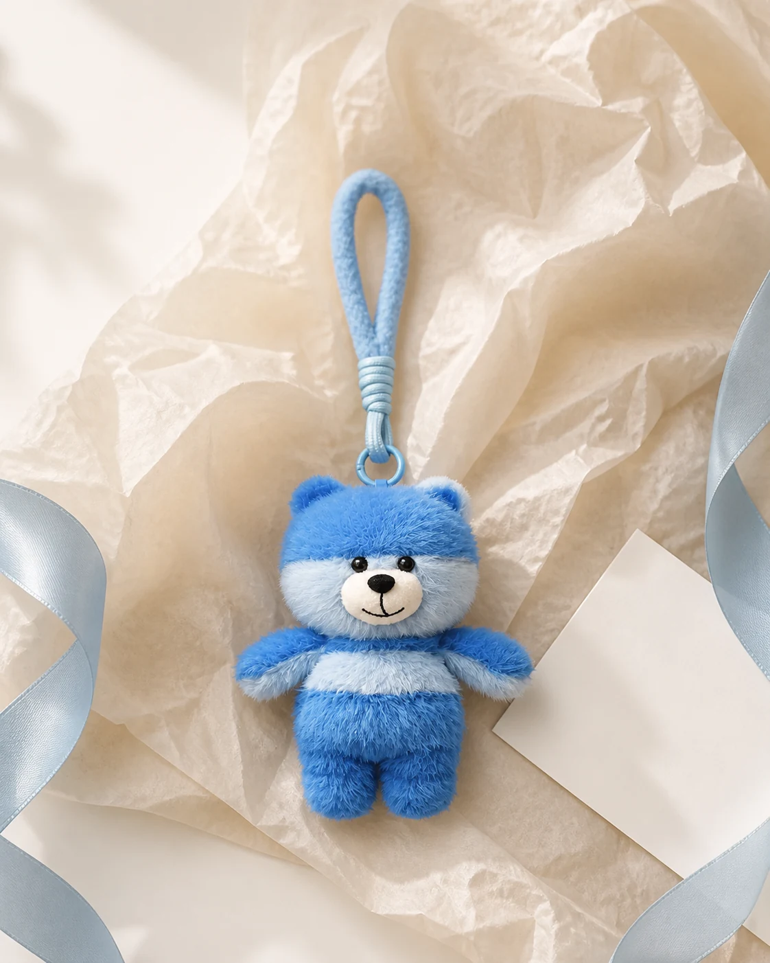 蓝色迷你毛绒挂件|TimyBear 商品图片