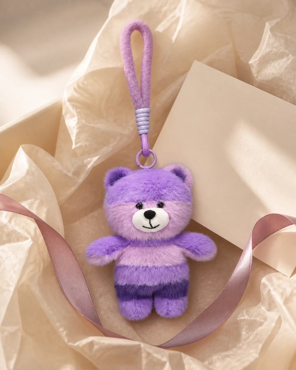 紫色迷你毛绒挂件|TimyBear 商品图片