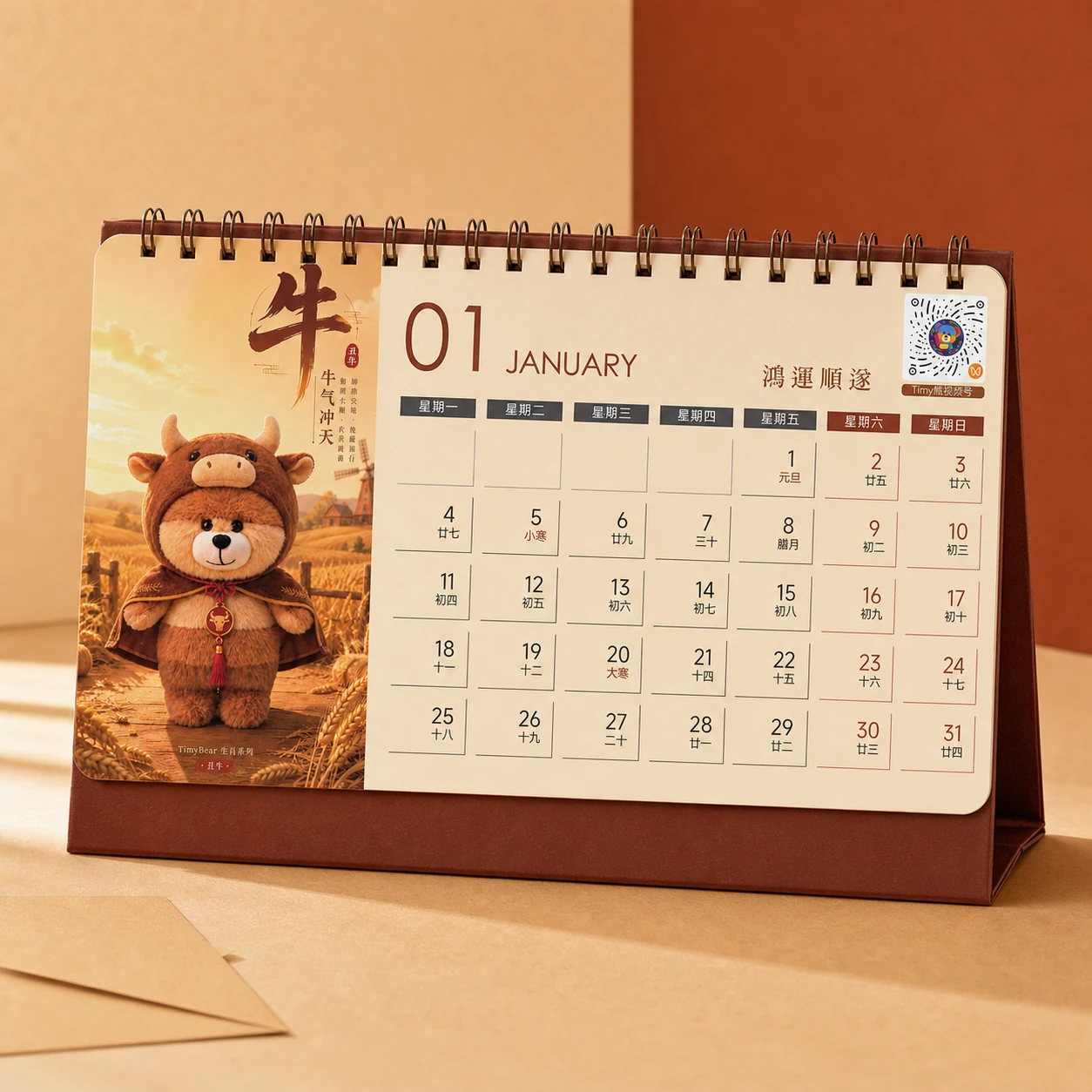TimyBear 台历 · 场景图